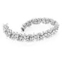 Estate Diamond 18K Gold Elegant Cluster Floral Links Bracelet