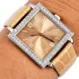 Piaget Altiplano Diamond P10131 18K Gold Square Champagne Watch