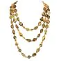 Verdura Extra Long Smoky Quartz 18K Gold Beaded Necklace