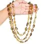 Verdura Extra Long Smoky Quartz 18K Gold Beaded Necklace