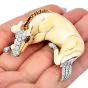 David Webb Enamel Horse Diamonds Rubies Platinum 18K Brooch