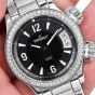 Jaeger-LeCoultre Master Compressor Diamond Bezel Steel Automatic Watch 