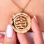 Van Cleef & Arpels Diamond Locket 18K Gold Pendant Necklace