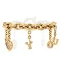 Chopard Happy Diamonds 'I Love You' Charm 18K Gold Bracelet 