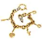 Chopard Happy Diamonds 'I Love You' Charm 18K Gold Bracelet 