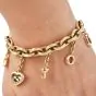 Chopard Happy Diamonds 'I Love You' Charm 18K Gold Bracelet 