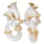 Angela Cummings Mother-of-Pearl Floral 18K Gold Link Drop Earrings