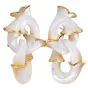Angela Cummings Mother-of-Pearl Floral 18K Gold Link Drop Earrings