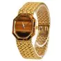 Piaget 1970s  Tiger’s Eye Dial Octagon  18K Yellow Gold Watch 