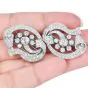 Vintage Old Mine 5.50 carat Diamond Platinum Ribbon Bow Double Pin Brooch |Dover Jewelry|