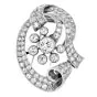 Vintage Old Mine 5.50 carat Diamond Platinum Ribbon Bow Double Pin Brooch |Dover Jewelry|