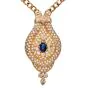 Estate 7.80cts Diamond Sapphire 18k Pendant Necklace