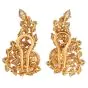 10.00 carats Diamond Pearl 18K Gold Climber Cocktail Earrings|Dover Jewelry|