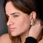 10.00 carats Diamond Pearl 18K Gold Climber Cocktail Earrings|Dover Jewelry|