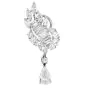 Vintage 7.70cts Diamond Platinum Bridal Drop Earrings