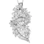 Vintage Elwood Van Clief 14.75cts Diamond Platinum Brooch Pin
