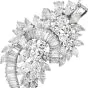 Vintage Elwood Van Clief 14.75cts Diamond Platinum Brooch Pin