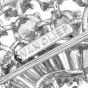 Vintage Elwood Van Clief 14.75cts Diamond Platinum Brooch Pin