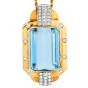 Vintage Aquamarine 49.80carat Diamond 14K Gold Pendant Enhancer