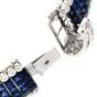 Mystery-Set Sapphire and Diamond 18k Gold Cocktail Bracelet