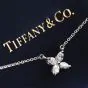 Tiffany & Co 0.46ct Diamond Platinum Medium Victoria Necklace
