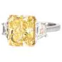 GIA Fancy Intense Yellow 6.80cts Diamond Platinum 18K Engagement Ring|Dover Jewelry|