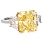 GIA Fancy Intense Yellow 8.00cts Diamond Platinum 18K Engagement Ring|Dover Jewelry|