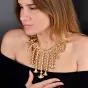 Vintage Ilias Lalaounis 18K Gold Regal Cleopatra Style Choker Necklace|Dover Jewelry|