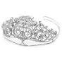 Antique Victorian 21.24ct Rose-cut Diamond 18K White Gold Regal Tiara