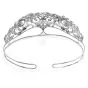 Antique Victorian 21.24ct Rose-cut Diamond 18K White Gold Regal Tiara