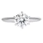 Tiffany & Co. 1.36 carat Round Diamond Platinum Estate Solitaire Ring