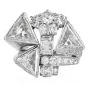 Estate Trillion-Cut  8.49 Carats Diamond Platinum Cocktail Ring