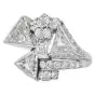 Estate Trillion-Cut  8.49 Carats Diamond Platinum Cocktail Ring