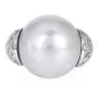 Estate Tahitian Pearl 1.25 Carat Diamond 14K Gold Statement Ring|Dover Jewelry|