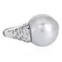 Estate Tahitian Pearl 1.25 Carat Diamond 14K Gold Statement Ring|Dover Jewelry|