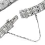 Art Deco Diamond 5.75 carats Emerald Platinum Two Line Bracelet