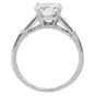 Classic GIA 3.26 carats Diamond Platinum Three Stone Engagement Ring|Dover Jewelry|
