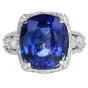 GIA 8.55 carat Sri Lanka Sapphire Diamond 18K Gold Engagement Ring|Dover Jewelry|