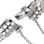 Vintage 18.00cts Diamond Platinum Ribbon Statement Bracelet|Dover Jewelry|