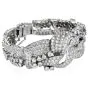 Vintage 18.00cts Diamond Platinum Ribbon Statement Bracelet|Dover Jewelry|