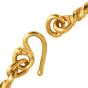 Jean Mahie 22K Yellow Gold Twisted  Link Necklace