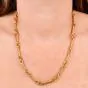 Jean Mahie 22K Yellow Gold Twisted  Link Necklace
