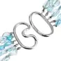 Verdura Multi-Strand Aquamarine Beads Necklace in 18K White Gold |Dover Jewelry|