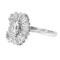 GIA Certified Emerald Cut Diamond Platinum Cocktail Ring|Dover Jewelry|