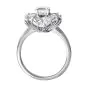 GIA Certified Emerald Cut Diamond Platinum Cocktail Ring|Dover Jewelry|