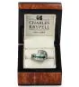 Charles Krypell Vintage Emerald Diamond Platinum Wave Band Ring