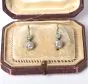 Vintage 2.06cttw Diamond Platinum Dangle Earrings