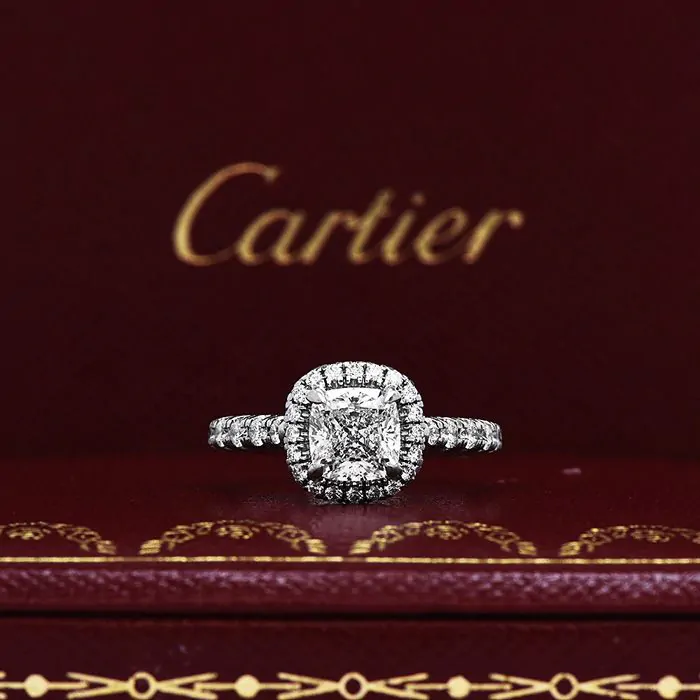 Cartier cushion cut outlet