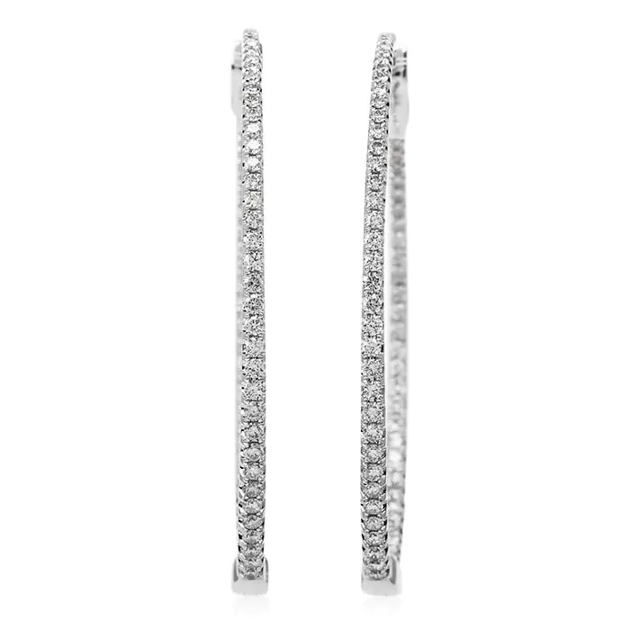 Gold inside out hoop earrings clearance