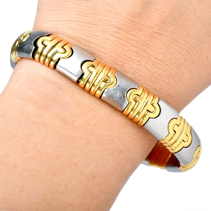 Bvlgari stainless steel bracelet hotsell